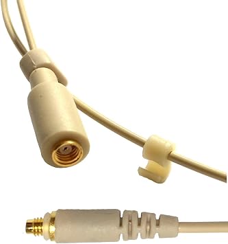 Microdot 4016 Headset Headworn Mic for SHURE Wireless System - Detachable Cable with Mini XLR Ta4f Connector - Omidirectional Mic
