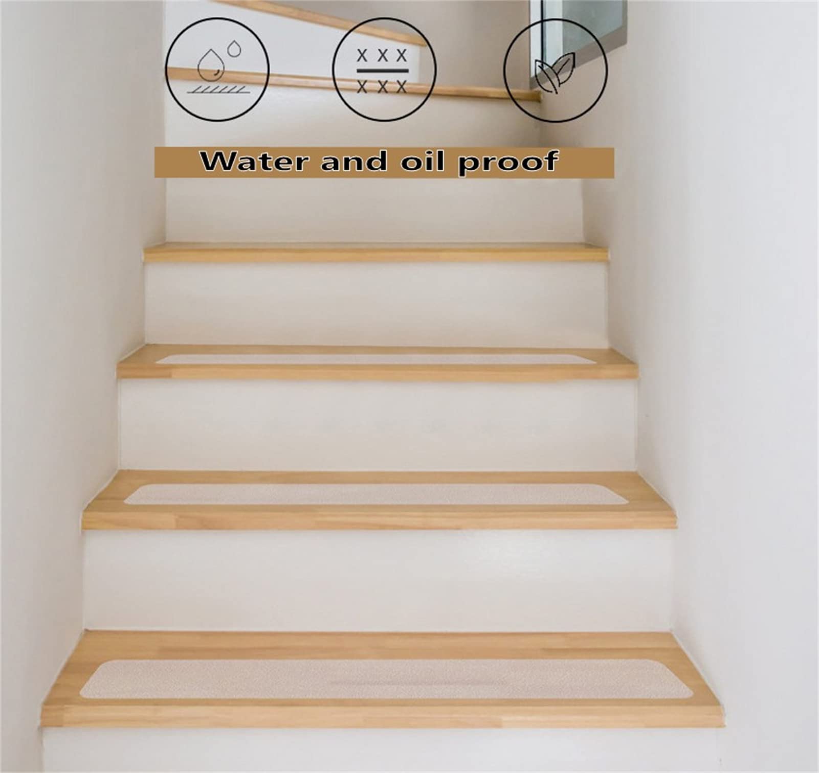 Pegatinas Antideslizantes Negras De Gran Tamaño para Agarre De Baño, Escaleras Impermeables, Tiras De Ducha para El Suelo, Cinta De Seguridad, Alfombrilla para Bañera, 15 Uds.(Black,4x32in)