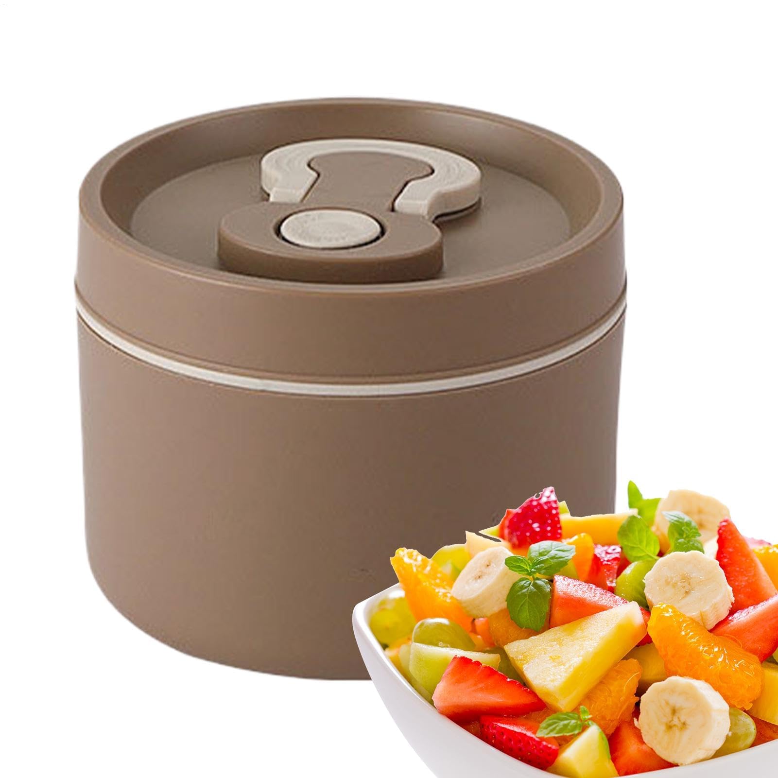 Contenitore Termico per Alimenti in Acciaio Inox, Ideale per la Preparazione dei pasti e per conservare Gli Alimenti in Modo Pratico e Veloce.