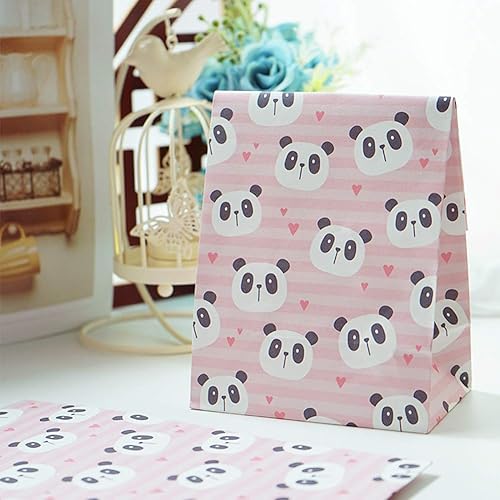 Miniatura 4 de 61 piezas de suministros de decoración de fiesta de cumpleaños de panda, temática de oso panda, globos de bambú de panda, bolsas de regalo,