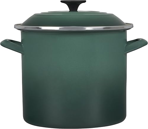 Miniatura 2 de Le Creuset Olla esmaltada en acero, 8 cuartos de galón, verde azulado profundo