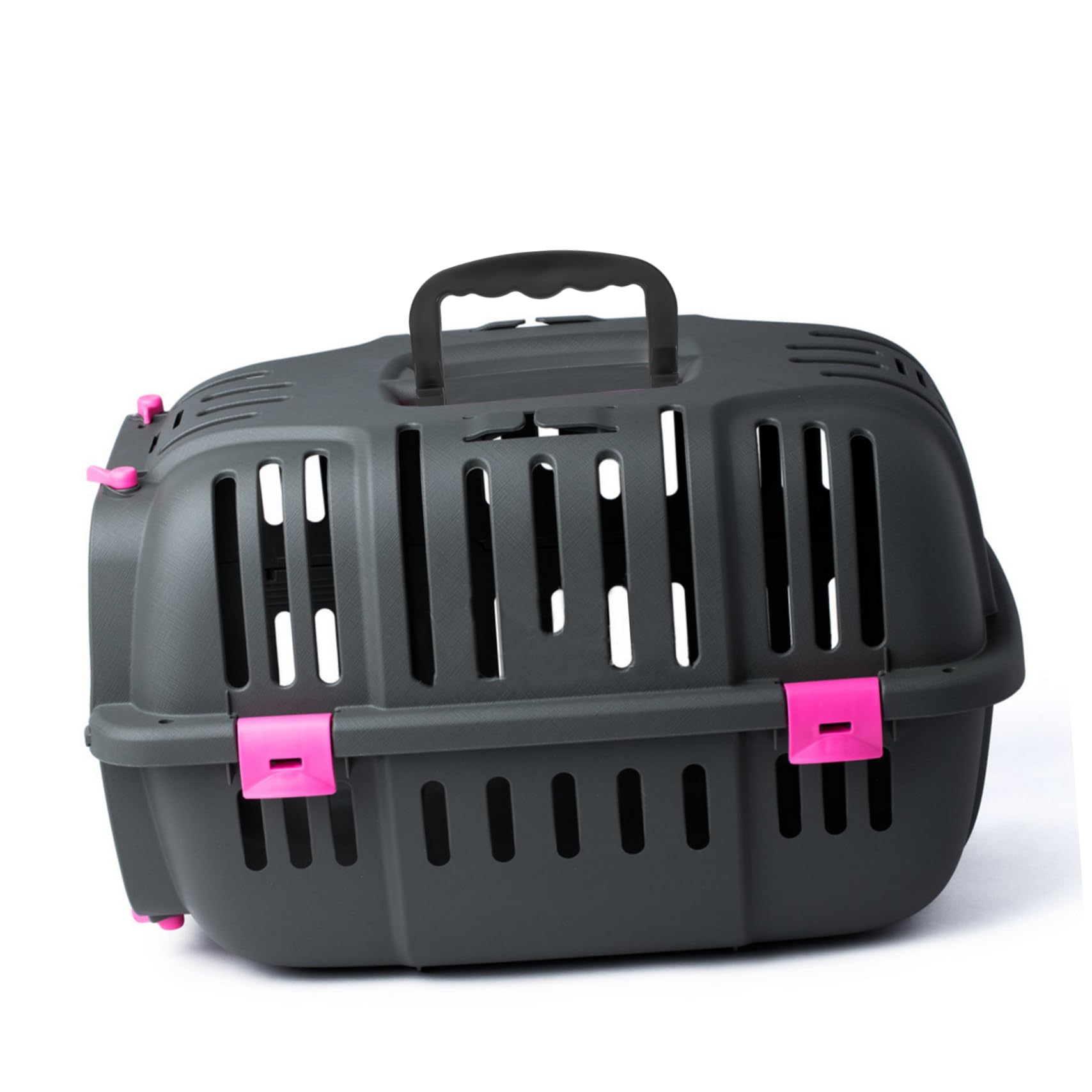 HANABASS Maniglia per Cat Carrier in Plastico Nero, Design Ergonomico senza Odori, 4 Pezzi Adatti per Gabbie e Trasportini di Vari Animali