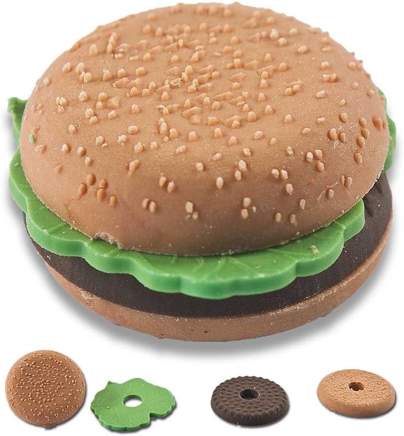 Amazon.co.jp hamburger eraser from Japan by Iwako 文房具・オフィス用品