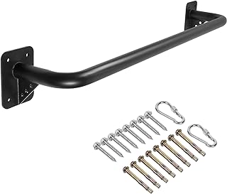 Barra de dominadas para puerta montada en la pared, barras de dominadas de entrenamiento de fuerza resistentes para marco de puerta, soporte de viga de soporte o viga, metal grueso, soporte de