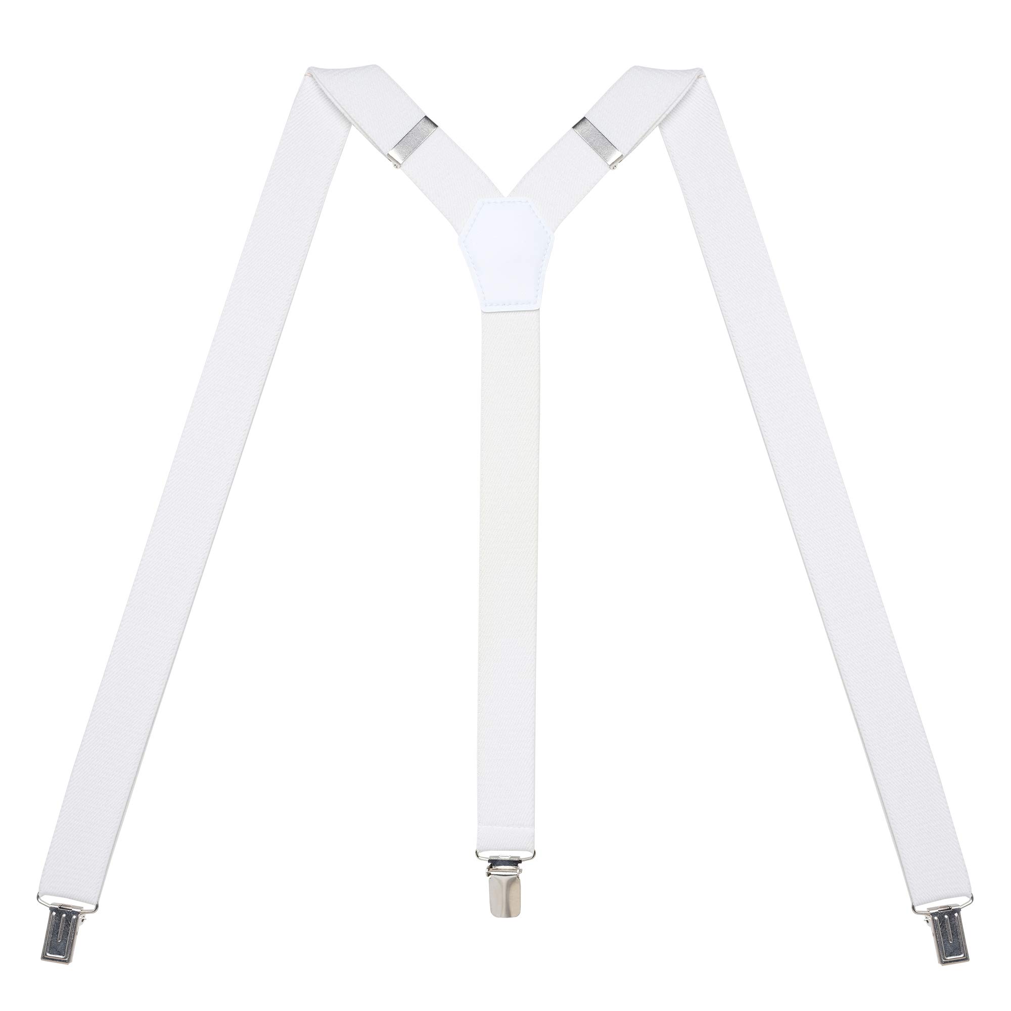 Womens Suspenders – Y Back Style – 1" Width - Comfortably Adjustable Elastic Straps and Metal Clips