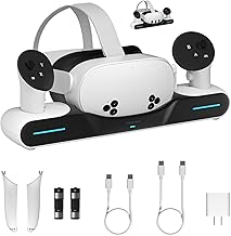 Ladedock für Quest 3/Quest 3S Ladestation Magnetladegerät für Quest 3/3S Zubehör Ladeständer