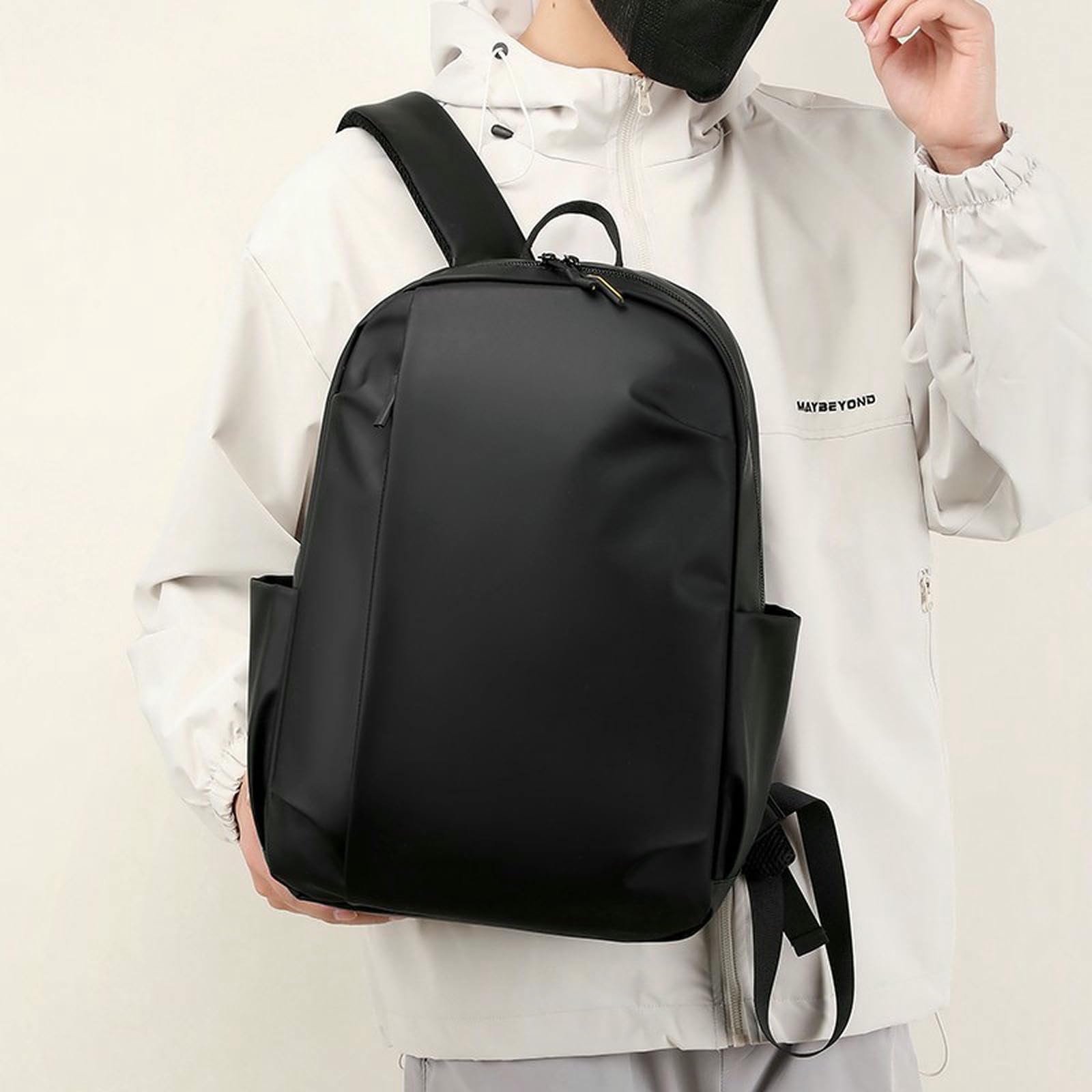 Zaino Viaggio Zaino Sportivo da Esterno di Grande capacità, Borsa per Computer da Ufficio, Zaino da Viaggio Multifunzione, Trolley da Lavoro-Nero