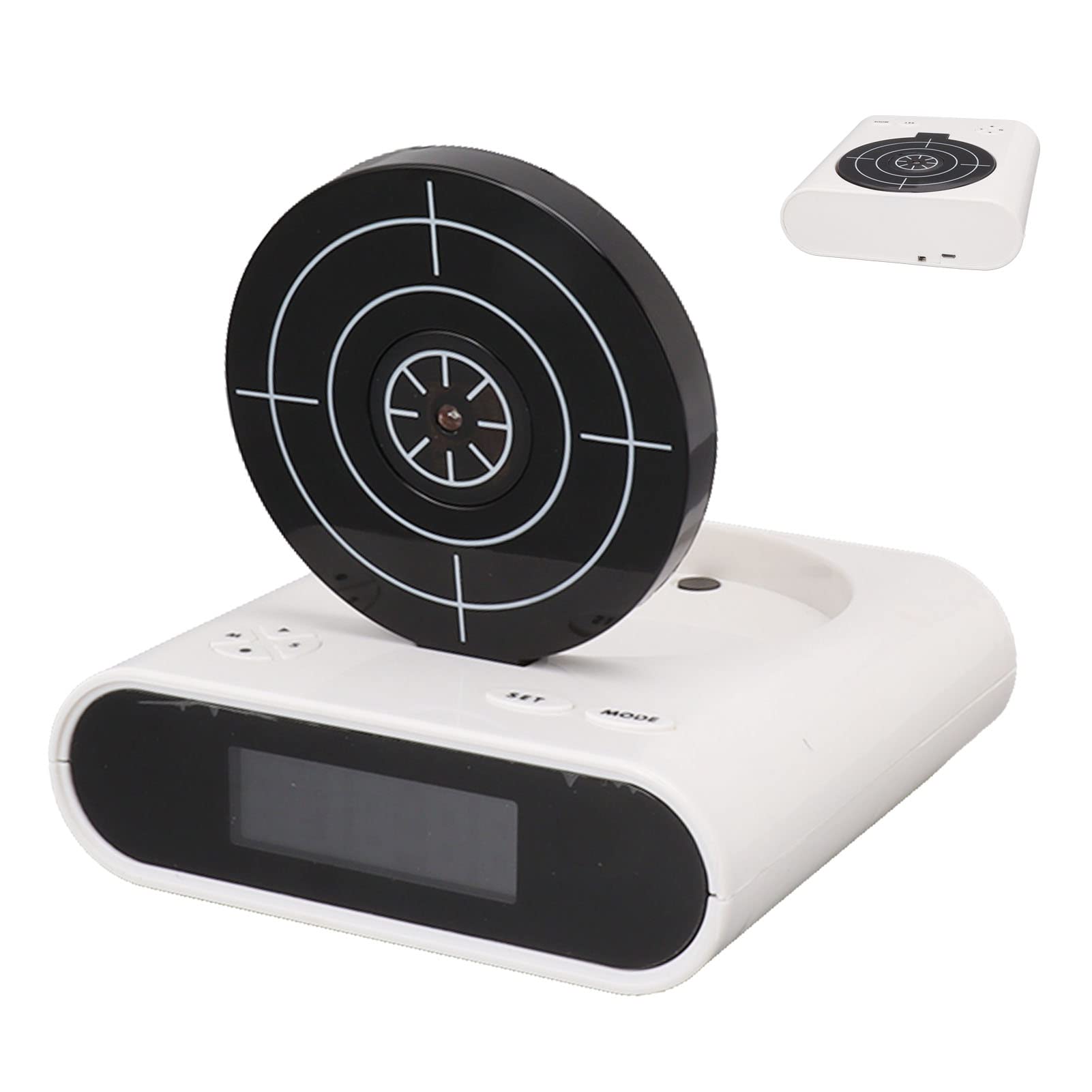 Ejoyous Digitaler Zielwecker, LED-Anzeige Schiessscheiben Wecker mit 2 Interessanten Alarmmodi für Zuhause, Schlafzimmer, Büro, Wohnzimmer