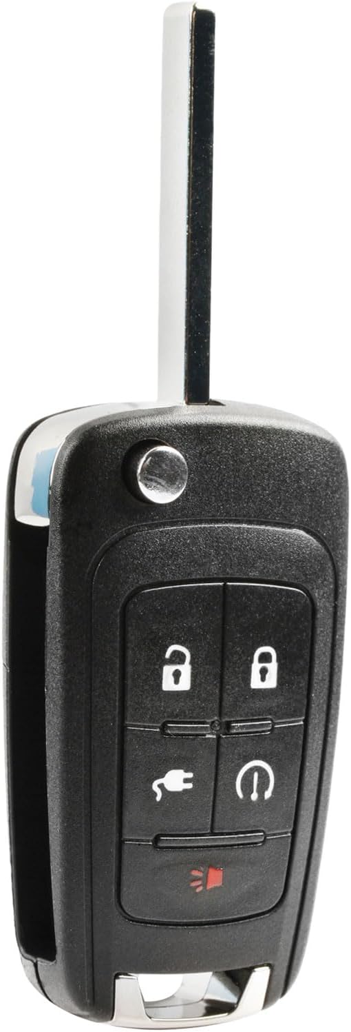 fits 2011 2012 2013 2014 2015 Chevrolet Volt Flip Key Fob Keyless Entry Remote (22923862, 22737521)