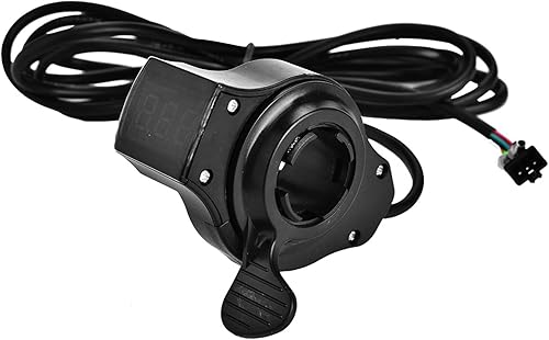 Miniatura 9 de POCREATION Control de velocidad del acelerador de pulgar para scooter eléctrico de bolsillo eléctrico con pantalla de voltaje de batería LCD