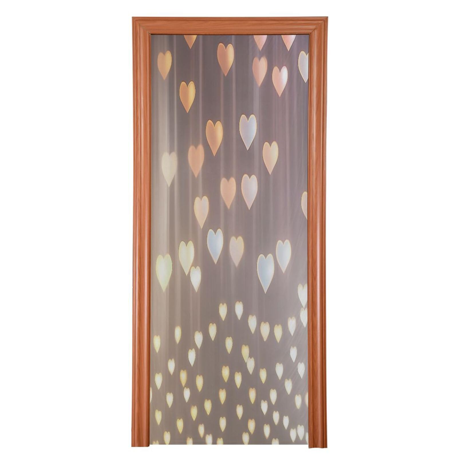 FLildon Glitter Love Valentine's Day Door Cover Decoration, Party Accessory Porch Decor for Festive Ornament Room Door Covers 32 x 79 Inch
