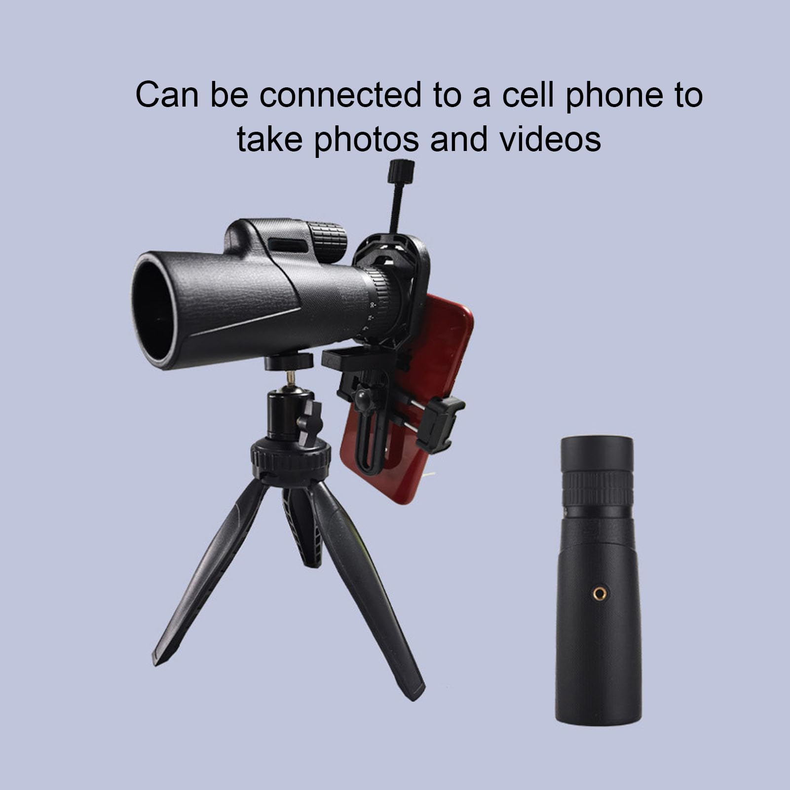 Jiawu Telescopio Monoculare, Ingrandimento Regolabile con Zoom 6x-18x con Armatura in Gomma, Cannocchiale Monoculare HD per Birdwatching Campeggio Escursionismo Viaggi