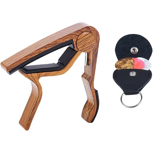Guitar Capo, Guitar Accessories, Capo for Acoustic Guitar Guitar Capo for Electric Guitars Bass Buzzing-Free Quick Release Easy To Use