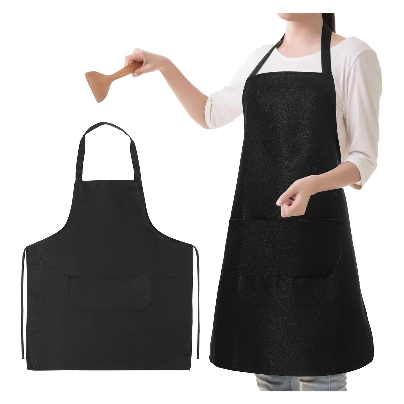 Grembiuli da cucina unisex in confezione 10: abbigliamento lavoro semplice for la casalinga, for uomini e donne