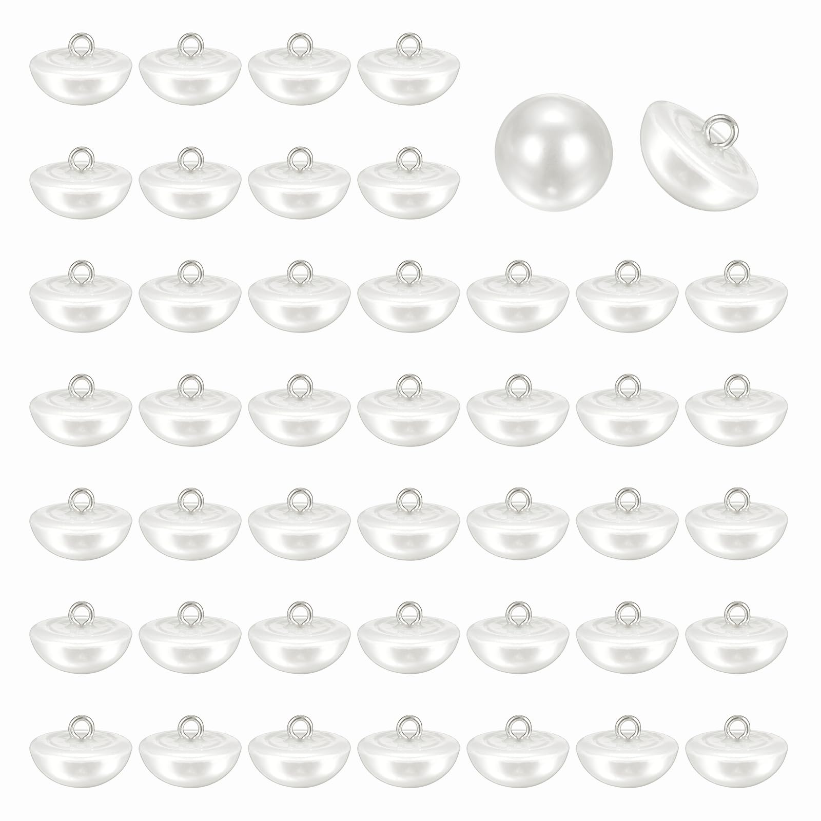Boutons de rechange ronds avec tige en métal pour réparer facilement vos vêtements