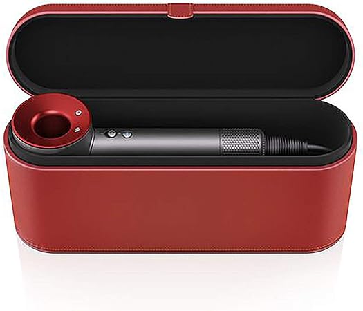 Amazon Co Jp ヘアドライヤーホルター Puレザー ダイソンに適応 専用収納ケース 防水 防塵 保護 旅行 便利 Dyson Supersonic 用 レッド ホーム キッチン