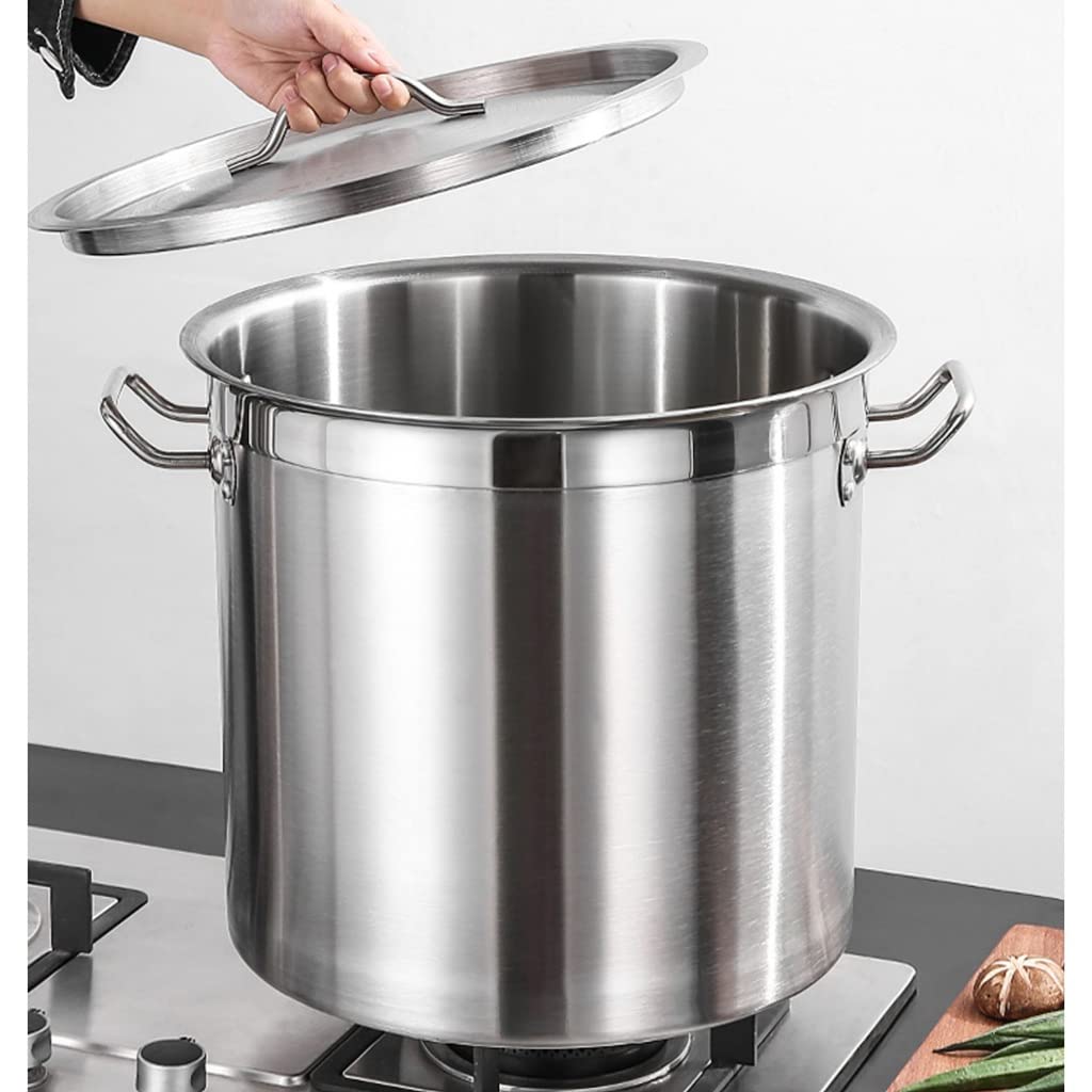 garnek do zupy ze stali nierdzewnej, 304 Stainless Steel - Large Professional Safe Suitable for All Stove(25cm*25cm(10L))