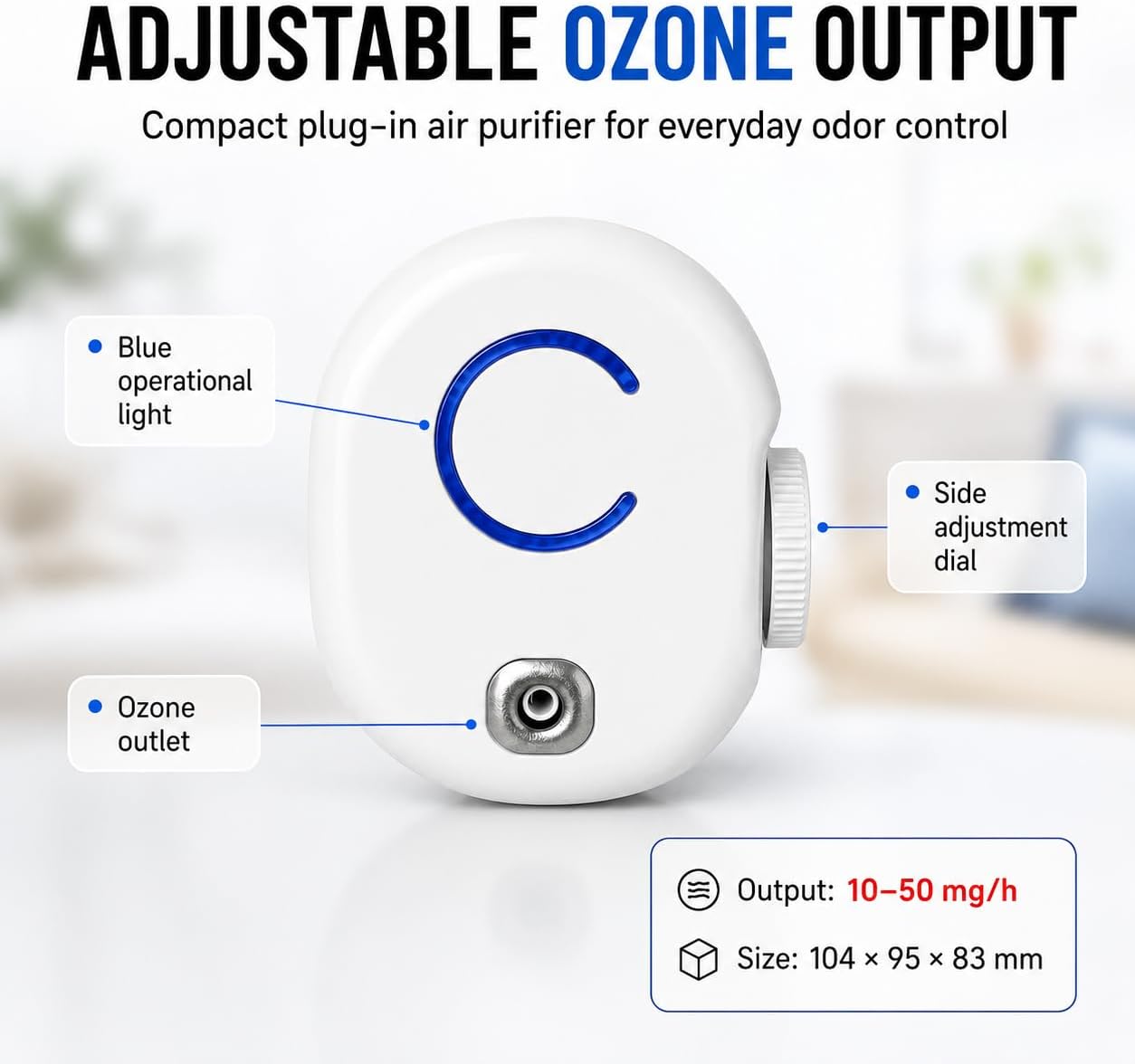 Mini Air Purifiers for Bedroom, Dorm Room, Small Room, 26db Quiet Air Cleaner