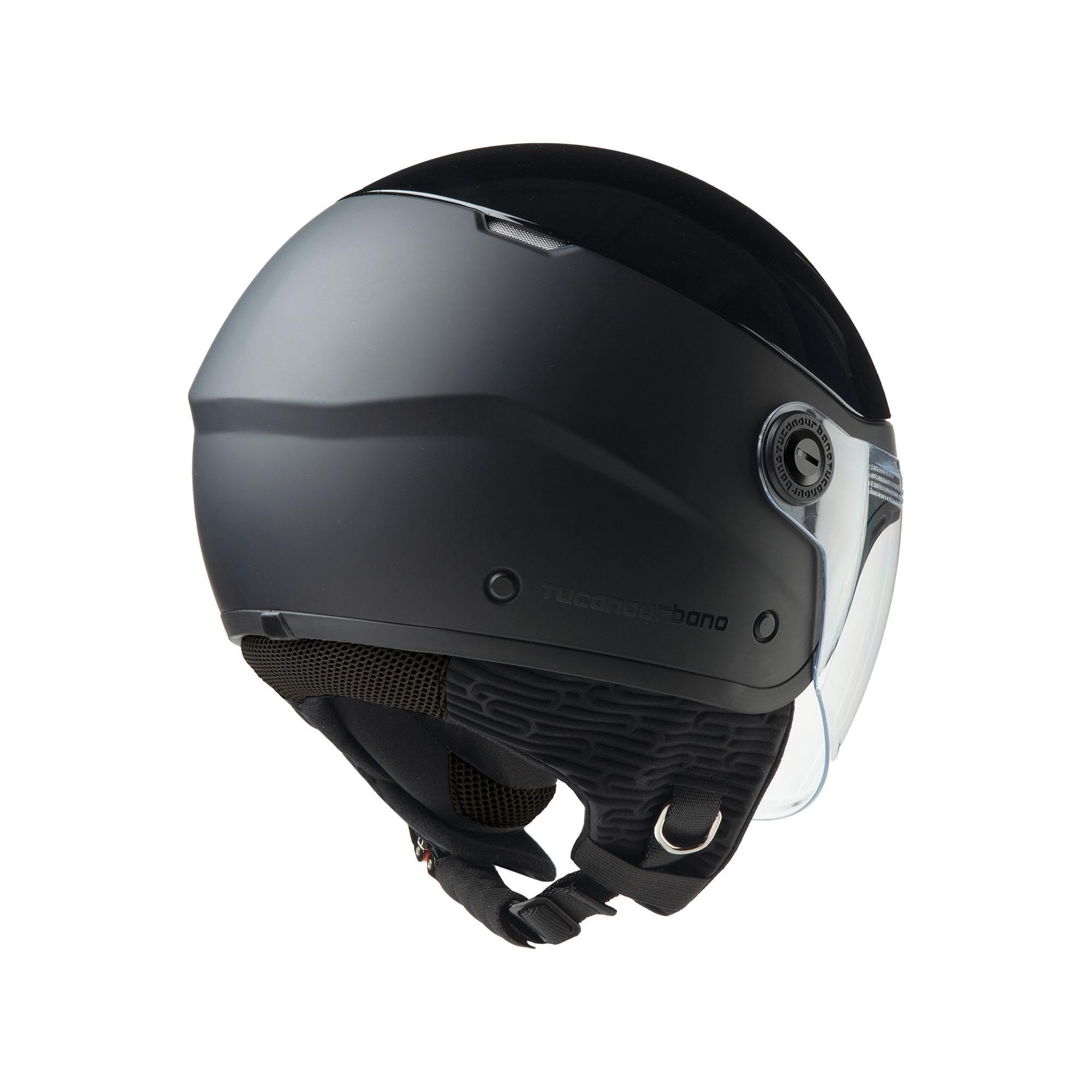 Casco Tucano Urbano El Pop Grigio Carbone Nero M 57-58 cm