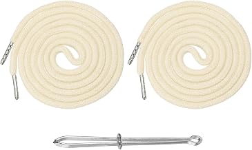 M METERXITY 2 x Sport Trousers Drawstring (Beige), Hooded Sweatshirt, Replacement Cord for Clothes with Easy Threader Applicable to