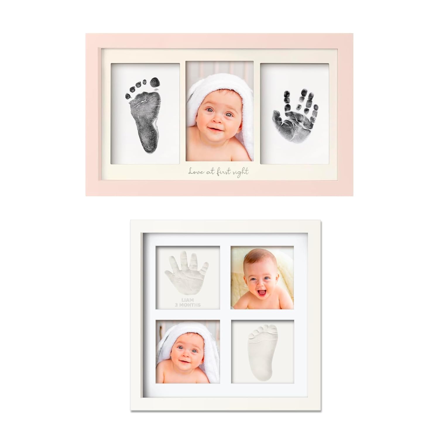 KeaBabies Inkless Baby Hand And Footprint Kit and Baby Footprint Kit - Ink Pad for Baby Hand and Footprints, Baby Hand & Footprint Makers, Dog Paw Print Kit