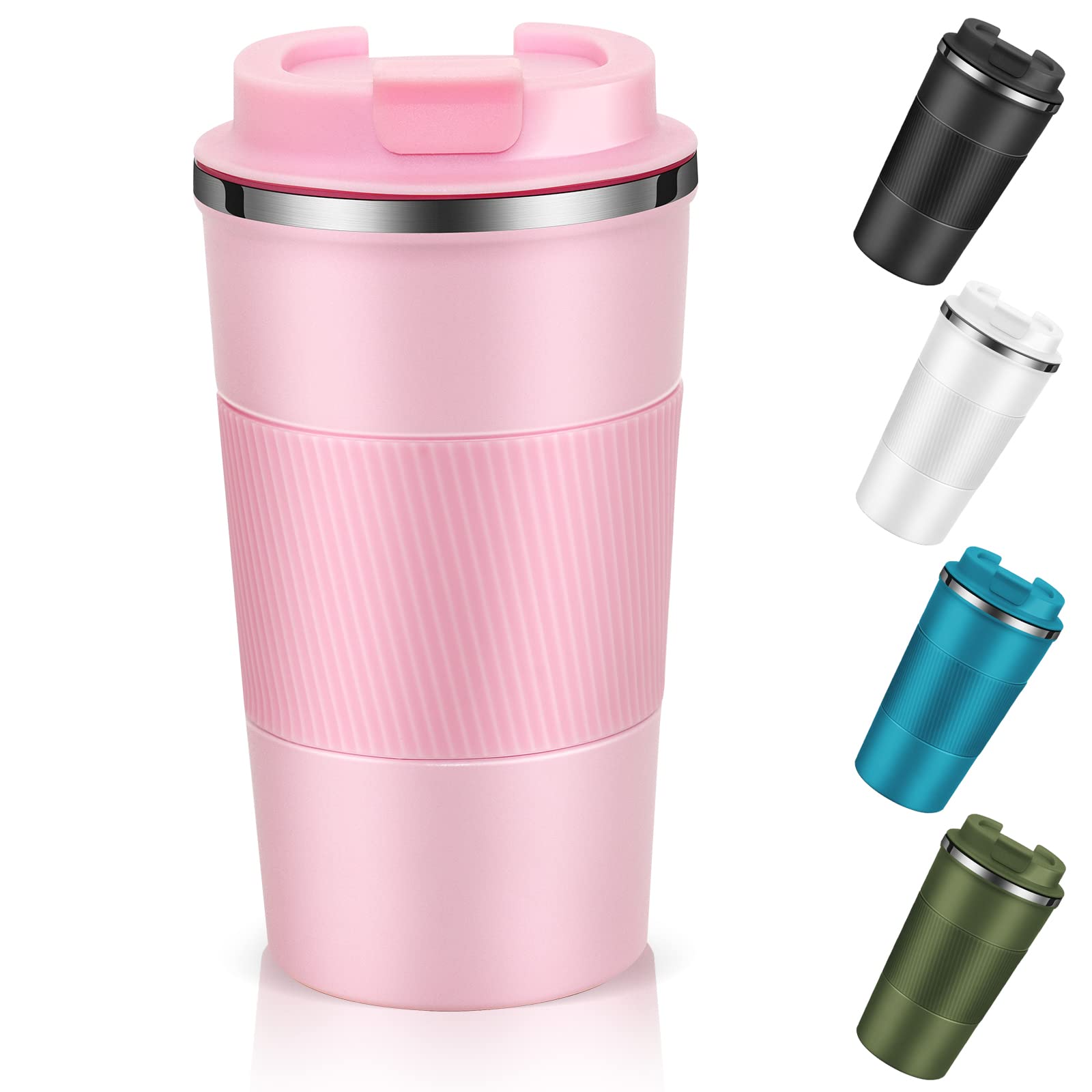 Tazza Termica Da Viaggio Shunshi | Acciaio Inox Isolata 4-6h, Coperchio Ermetico, Riutilizzabile, Per Auto E Ufficio