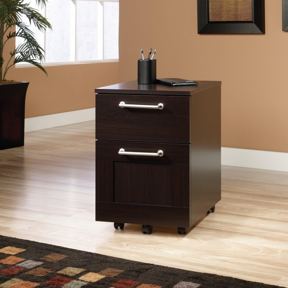 Sauder Jamocha Wood Finish Town File Cart Home & Kitchen