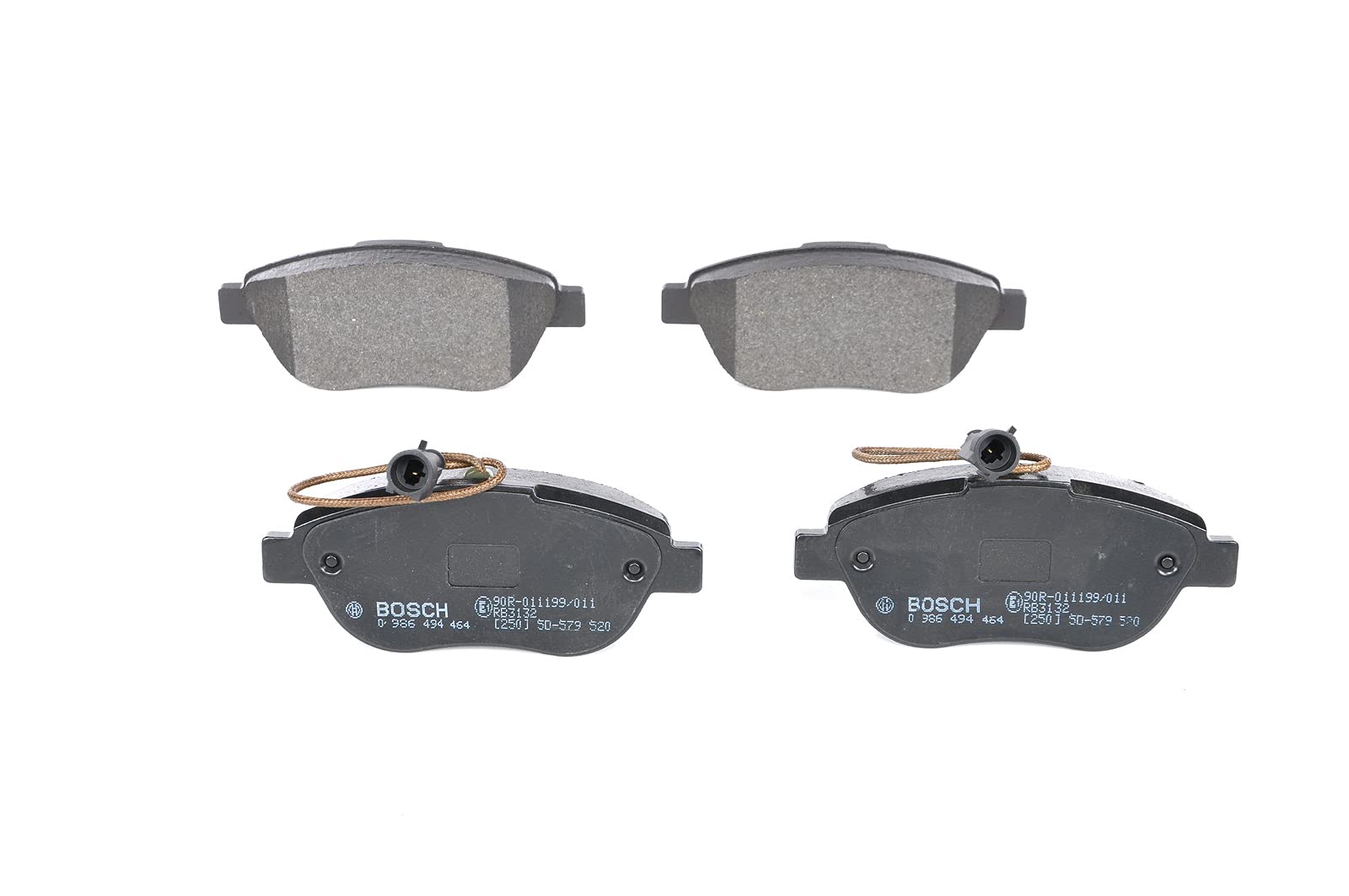 BOSCH Jeu de garnitures de frein, frein à disque 0986494464
