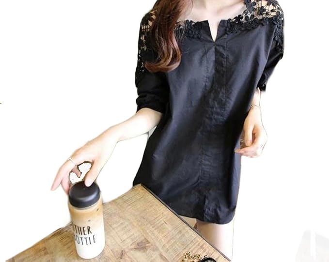 Amazon Bscoolレディース 半袖 シャツ ゆったり ブラウス レース デザイン Vネック フェミニン 韓国ファッション 白シャツ シャツ ブラウス 通販 Amazon Bscoolレディース 半袖 シャツ ゆったり ブラウス レース デザイン Vネック フェミニン 韓国ファッション 白シャツ シャツ ブラウス 通販