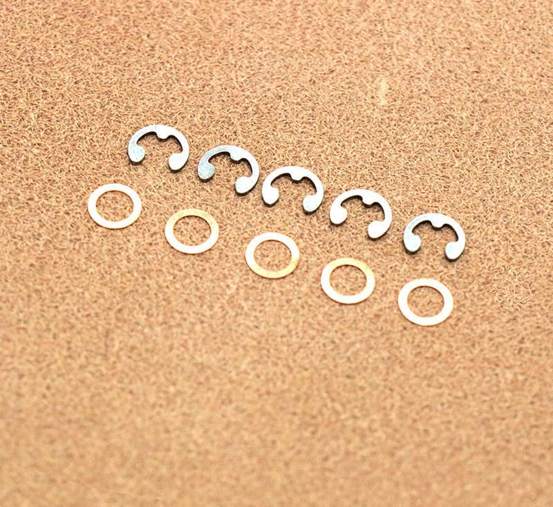 Pack of 5 Set Replace Parts New Shape Circlip Clasp,Gasket,Stainless Steel Parts,Baitcasting Reel Fishing Wheel Install Refit Repair Accessories for ABU C4 C3 OMOTO