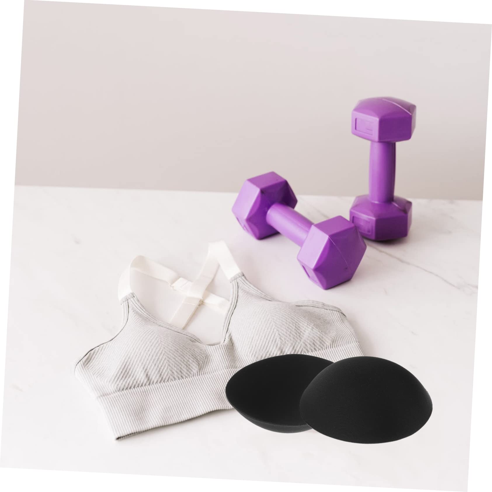 20pares Almohadillas De Relleno Para Sujetadores De Poliéster De Almohadillas Para Sujetadores Deportivos y Trajes De Baño Aumento De Bustos Comodidad y Transpirabilidad