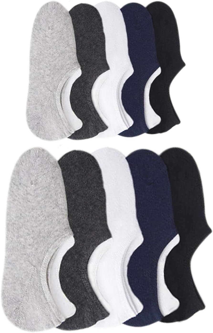 Fresh Walk Premium Cotton Loafer Socks With Anti-Slip Silicon No Show - Pack of (4 Pairs) And (8 Pairs) for Men and Women