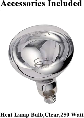 Miniatura 7 de Lámpara colgante de calor de alimentos infrarrojos Calentador de alimentos Fry Luz de calefacción 250W con cable retráctil (Dia29 cm (oro))