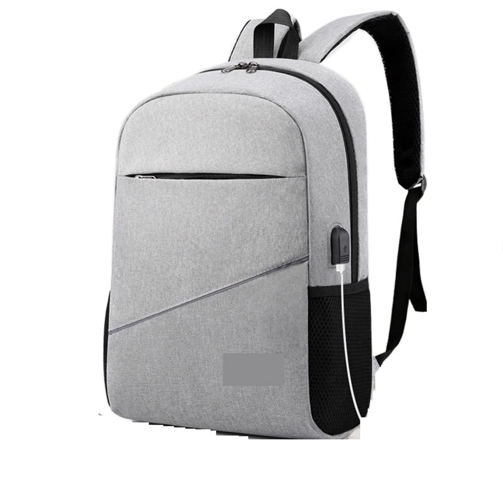 ROSMALL Hiking Backpack, Oxford Backpack USB Charging Men Zipper Multi-pocket Laptop Bags Male Outdoor Travel Large Capacity Rucksacks