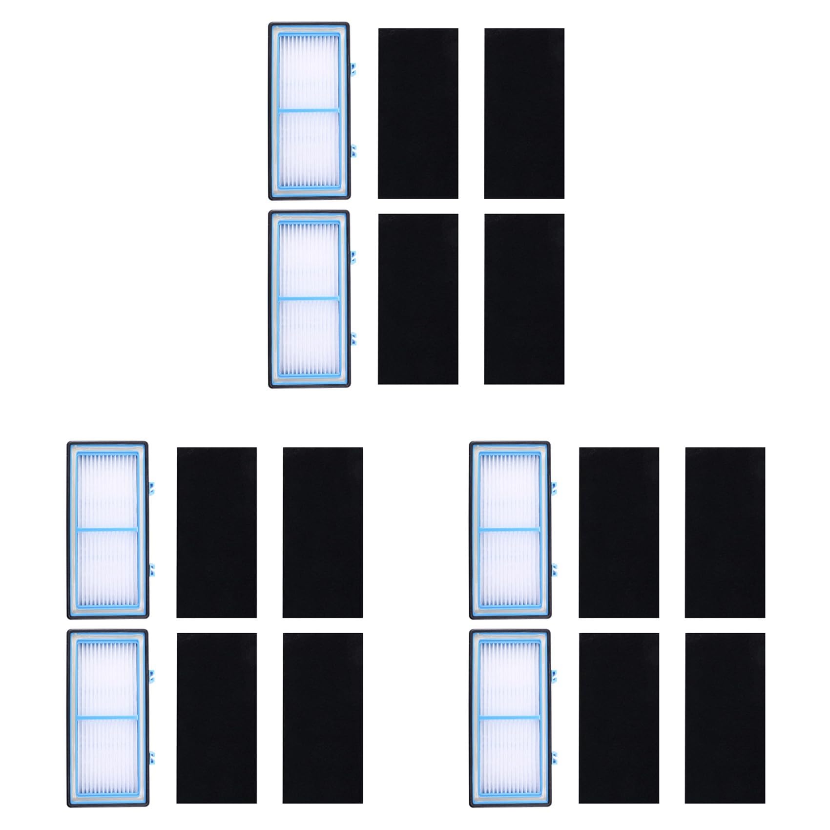 Hndhbfgrt 6 HEPA + 12 Carbon Booster Filters for AER1 HEPA Type Total Air Filter,for Air Purifier Filter AER1 Series