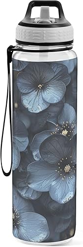 Miniatura 2 de Wasteland - Botella de agua deportiva con aislamiento al vacío, a prueba de fugas y sin BPA, con popote aislado al vacío, para deportes, gimnasio,