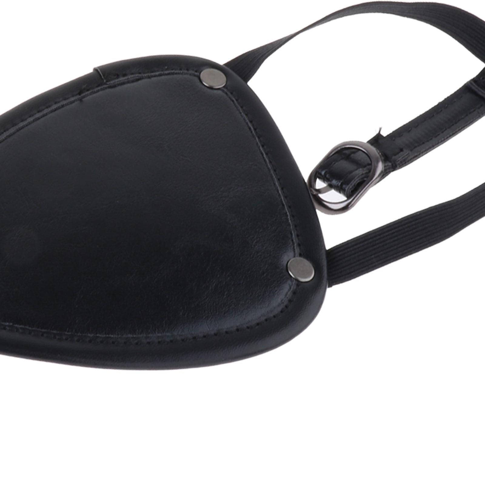 Benda per occhi da pirata, regolabile, creativa, per cosplay, travestimento, adulti, occhio sinistro, 13 cm x 10 cm