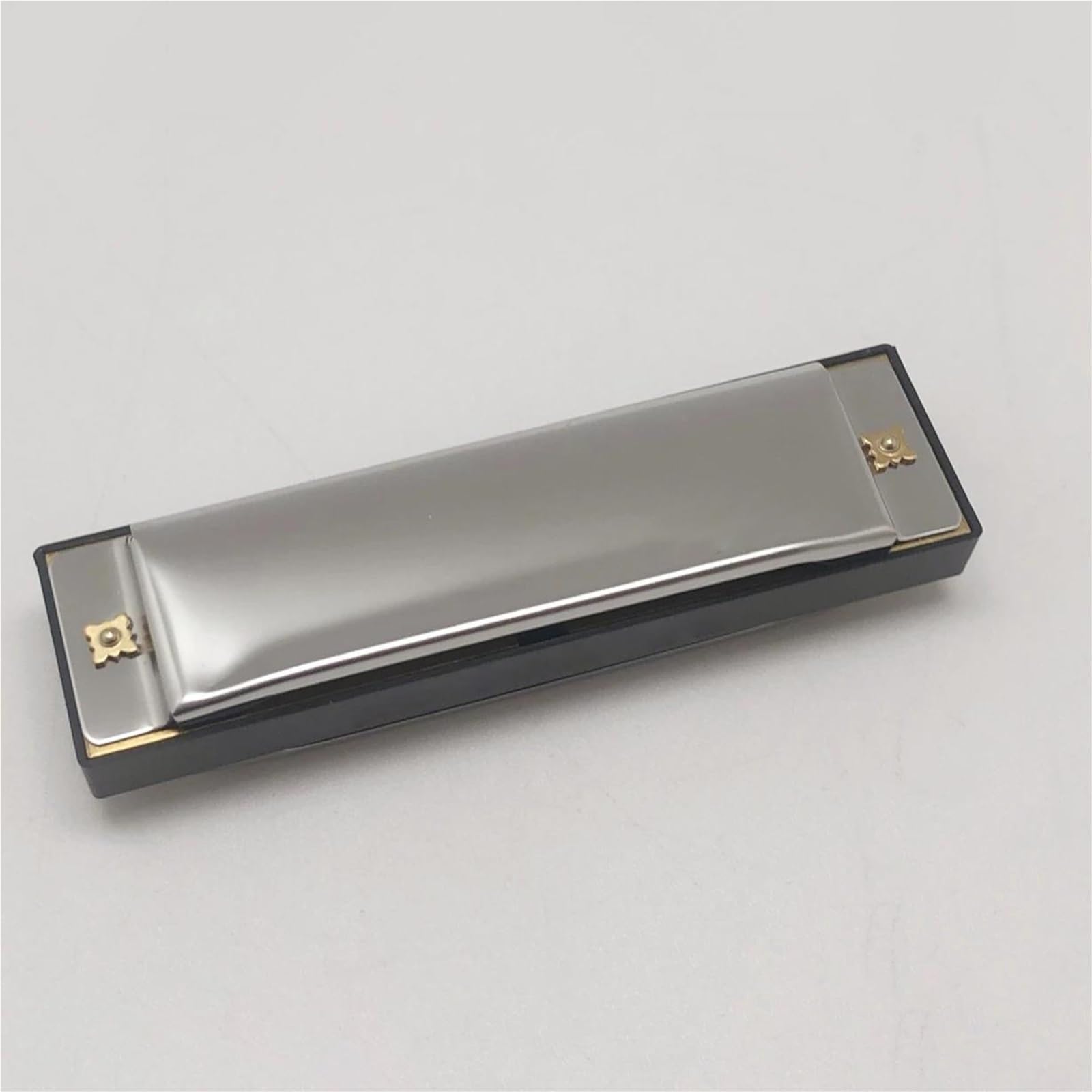 Set di Armonica Blues A 10 Fori 7 Toni con Custodia per Principianti Professionisti Adulti(Silver)