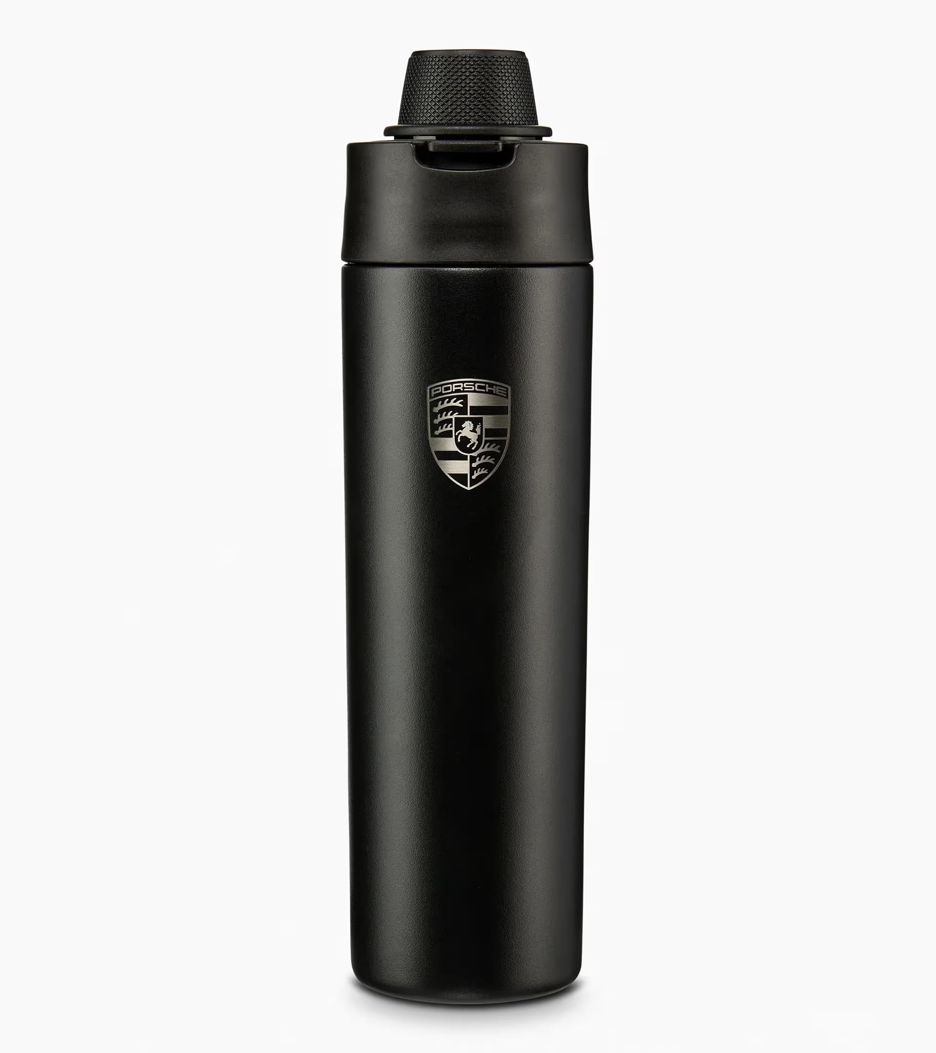 Gourde Porsche Black Crest bouteille isotherme noire en acier inox