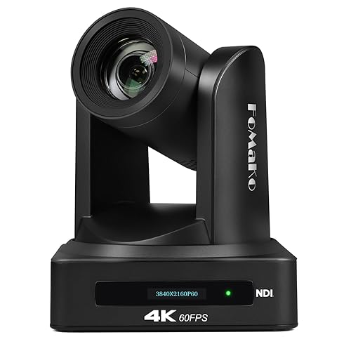 FoMaKo 4K NDI PTZ Camera, Support NDI HX3 4K 60fps