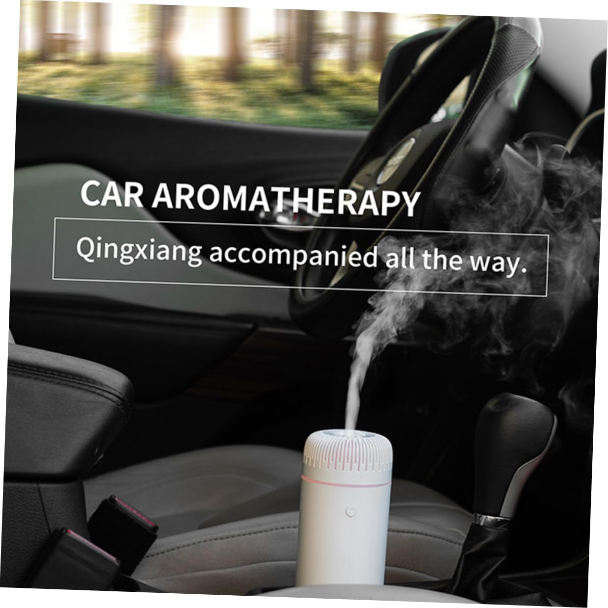 Difusor de Aroma para Coche y Hogar Humidificador Ultrasónico Compacto y Silencioso Brumizador de Esencias Ambientador Eléctrico Portátil para Habitaciones Pequeñas y