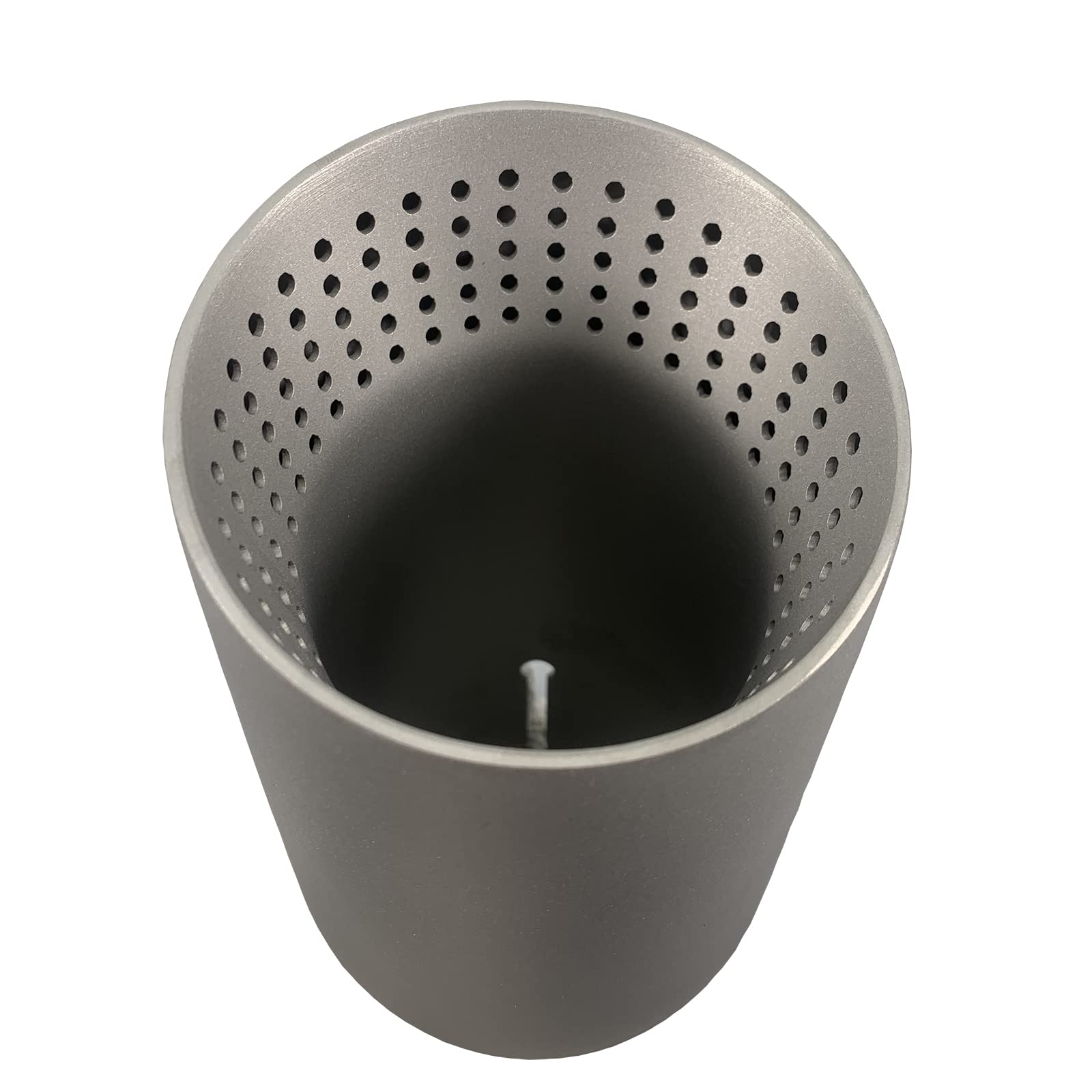 Silenciador de Escape de Acero Inoxidable con Boquilla de Escape de 63 mm, Silenciador final Automático con Agujero, Entrada 2,5 "Salida 3,5"