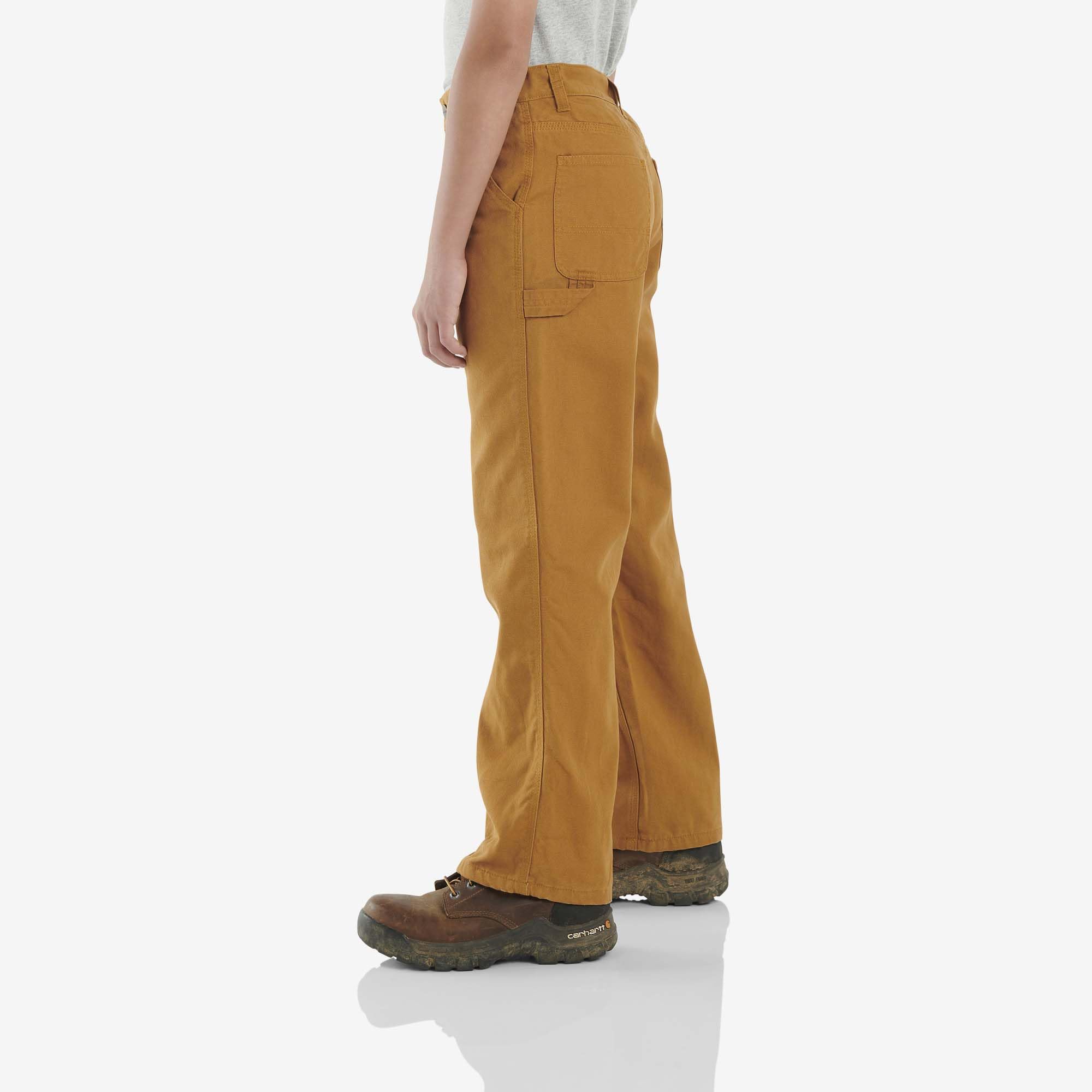 Carhartt Chłopięce ogrodniczki z podszewką flanelową, Carhartt Brązowy, 8