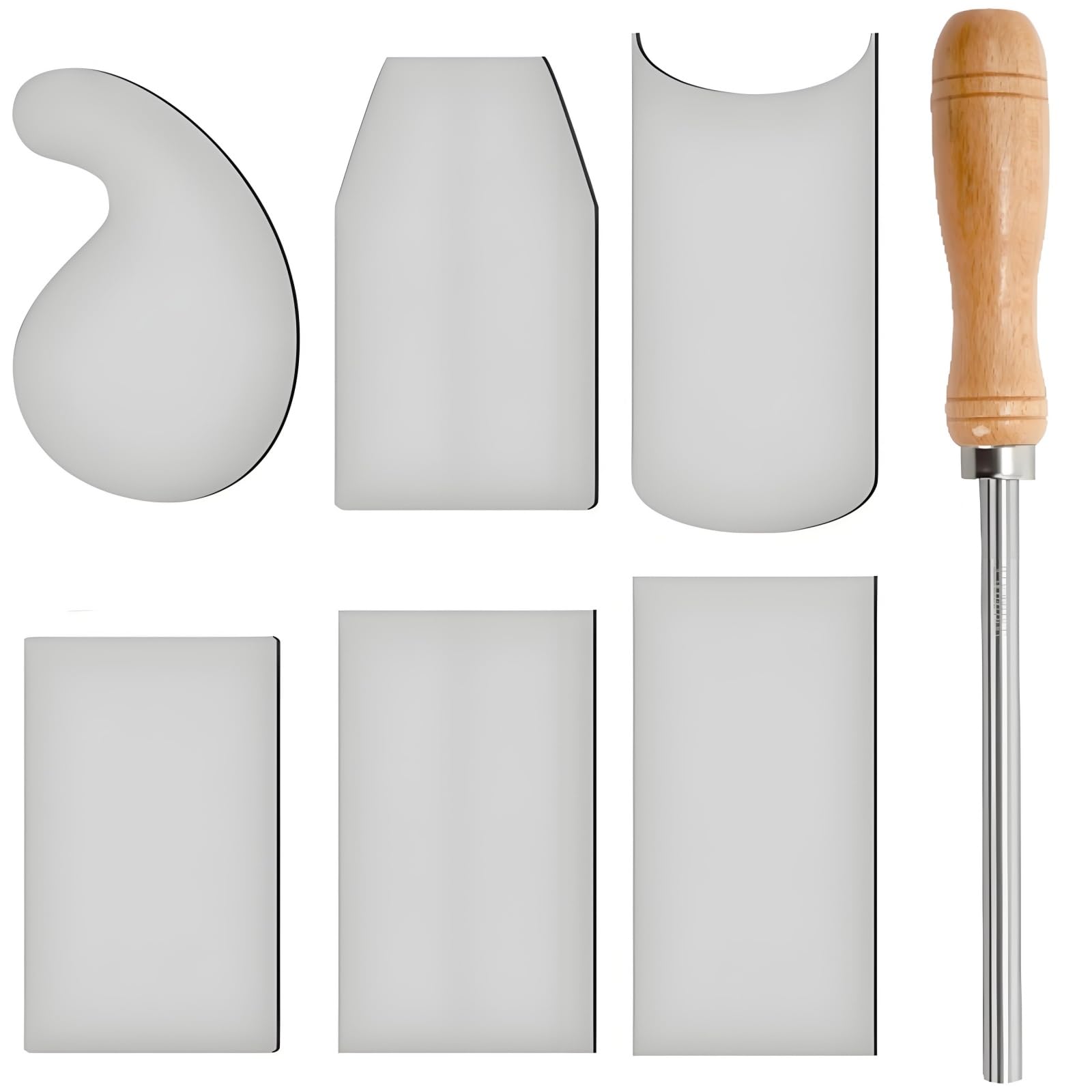 ZAVOOS Cabinet Scraper Burnisher Set - 7 Shapes -1
