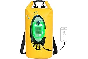 20L Dry Bag Waterproof with Bluetooth Speaker & Light for Beach