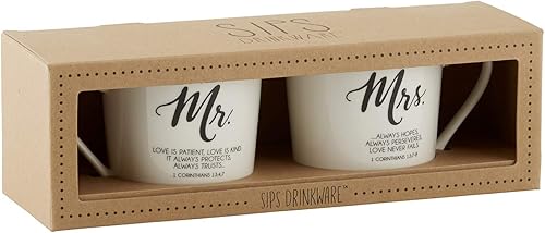 Miniatura 8 de Creative Brands Faithworks - Juego de 2 tazas inspiradoras de porcelana para café, pastor y esposa