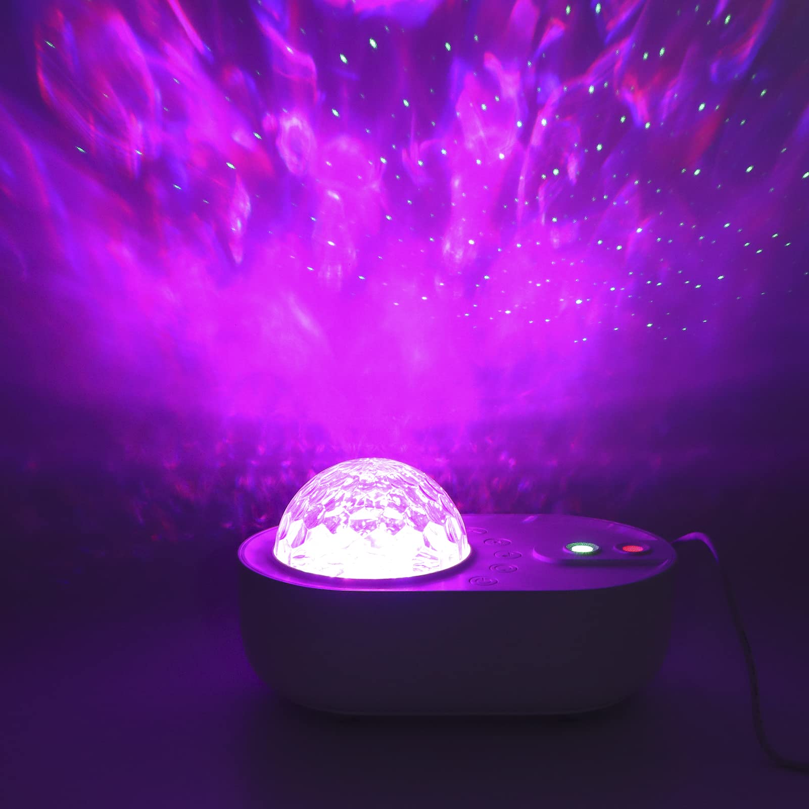 Proyector de luz Nocturna 10 Modos de Color de luz Brillo Ajustable música Estrella Cielo lámpara de proyección Regalo