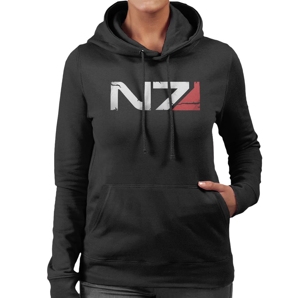 Mass Effect N7 Armour Women's Hooded Sweatshirt Black