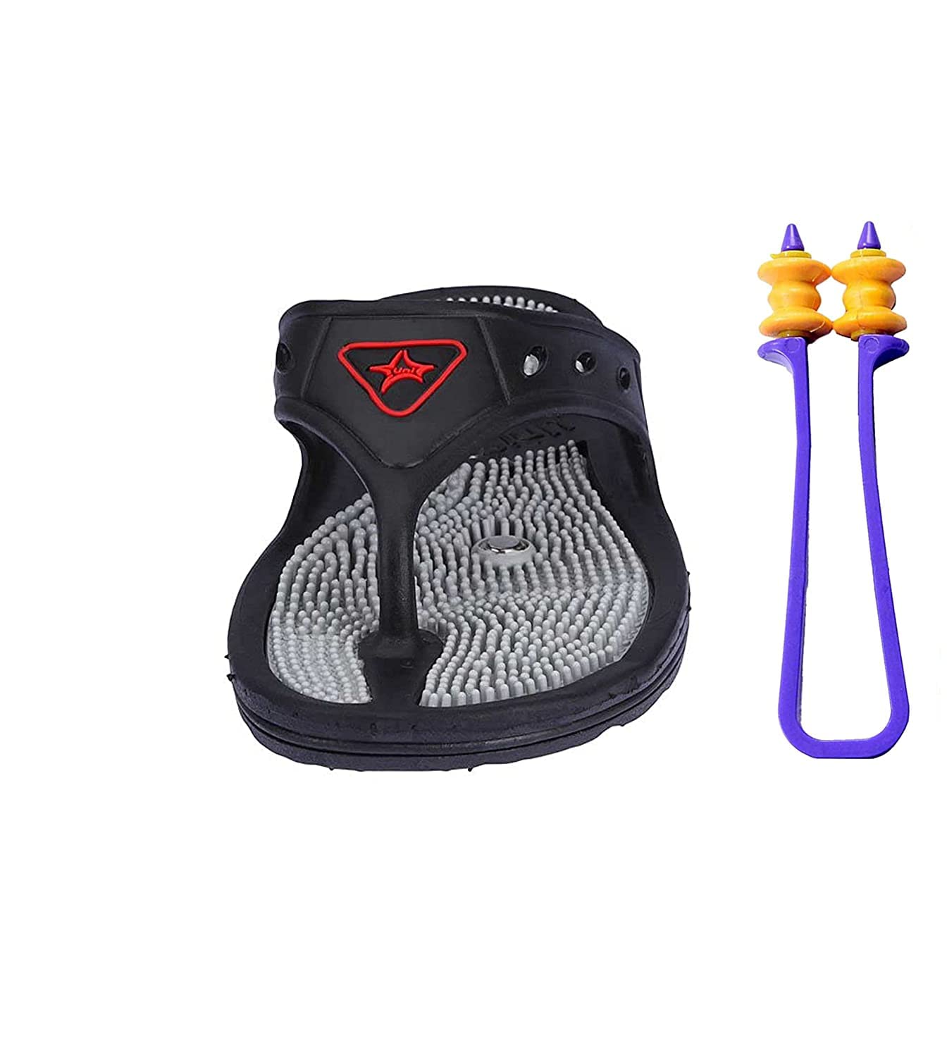 AcuHealth Acupressure Magnetic Slippers for Blood Circulation Foot Massager Slippers Fitness and pain relief body care with finger care For Men and Women (8) (B09TYPNHW3) Amazon Price History, Amazon Price Tracker