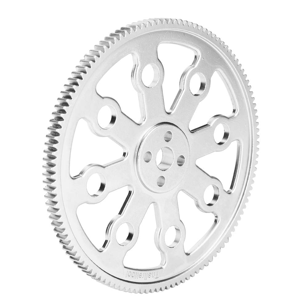 Restokki Round Hole Gear 120 Teeth High Accuracy Zinc Alloy Industrial Robot Parts 8mm Inner Diameter